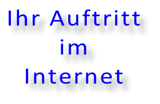 Ihr Auftritt  im Internet